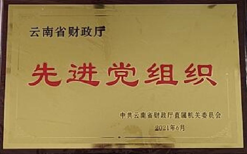 先进党组织-中共云南省财政厅直属机关委员会2021.6